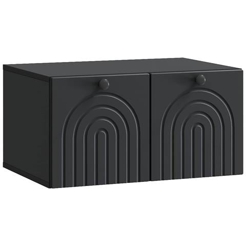 Mobile Porta TV da Muro Nero 59,5 x 41 x 30 cm - Foto 1