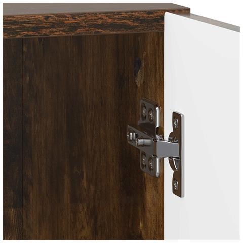 Armadio da Notte 2 pcs Rovere Fumo 43 x 34,5 x 50 cm - Foto 9