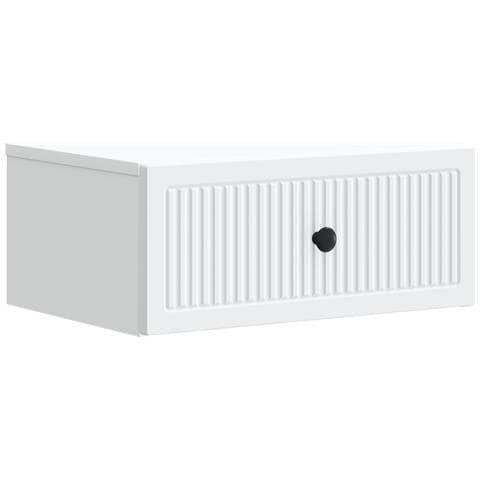 Armadio da Notte Bianco 49 x 34,5 x 20 cm Legno ingegnerizzato - Foto 1