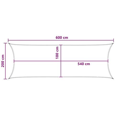 Telo Ombra Beige 2 x 6 m HDPE - Foto 8
