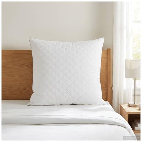 Cuscino FULDA 50 x 50 cm 100% piuma d’oca e piumino Bianco - Foto 2