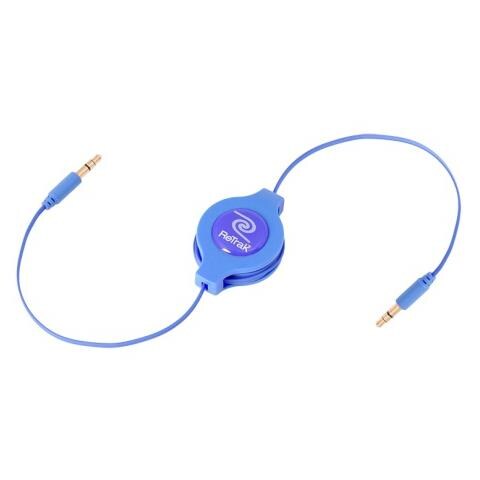 CAVO DA 3,5mm a 3,5mm PER MP3 RETRATTILE EUCABLE35BU BLU 816983011243 - Foto 1