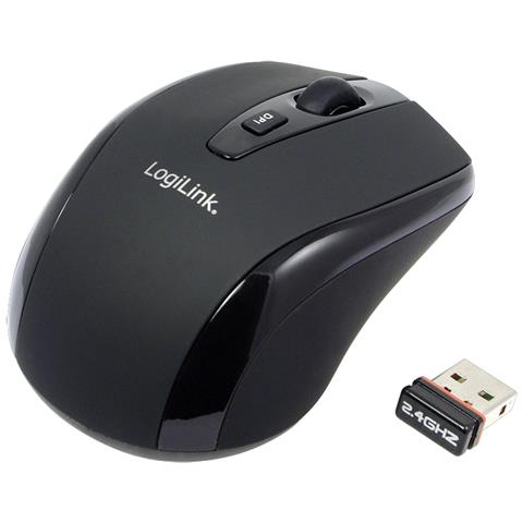 Mouse Wireless Optical Mini Mouse, 2,4GHz, black (ID0031) - Foto 2