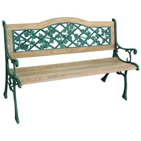 Panchina Ghisa / legno Edera Cm 126 03805 - Foto 1