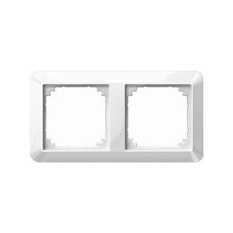 2fach Rahmen 1-m, System M Polarwei Glnzend 389219 (389219)  - Foto 1