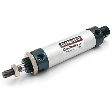 Pneumatico Sottile Cilindro Dellaria Mal 20-50 Pt1 8 Porte 20 Mm (08) Bore 50mm (2) Corsa Doppio Effetto - Foto 1
