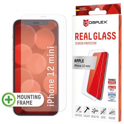 Displex Panzerglas (10h) Fr Apple Iphone 12 Mini - Montagerahmen - Kratzer-resistent - Apple - Iphone 12 Mini - Schlagfest - Kratzresistent - Staubresistent - Transparent - 1 Stck (e) (01303)  - Foto 1