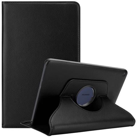 Custodia Per Tablet Compatibile Con Huawei Matepad T 10 (9.7 Zoll) / T 10s (10.1 Zoll) In Nero Sambuco - Coperchio Protettivo Senza Auto Wake Up, Con Funzione Stand E Chiusura A Fascia Elastica - Foto 1
