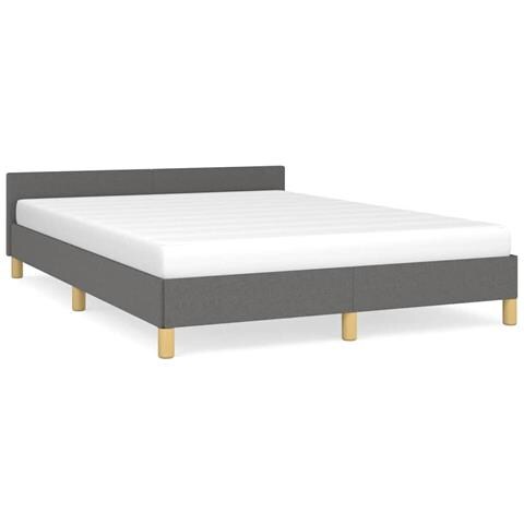 Giroletto senza Materasso Grigio Scuro 140x200 cm Tessuto - Foto 2