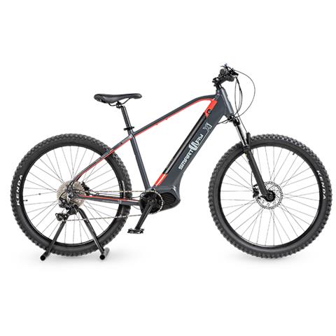 Bicicletta Elettrica X1 Motore OLI Sport Plus 27,5 Pollici Colore Grigio Rosso - Foto 8