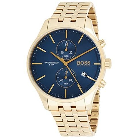 Orologio Con Cronografo Al Quarzo Da Uomo Con Cinturino In Acciaio Inossidabile Dorato - 1513841 - Foto 1