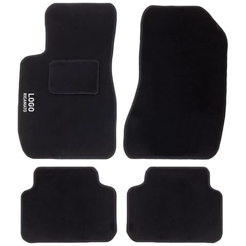 Tappetini Auto Compatibili Per 159 | Tappeti Sagomati | In Moquette Nera | Logo Ricamato E Battitacco | Accessori Interni - Foto 1