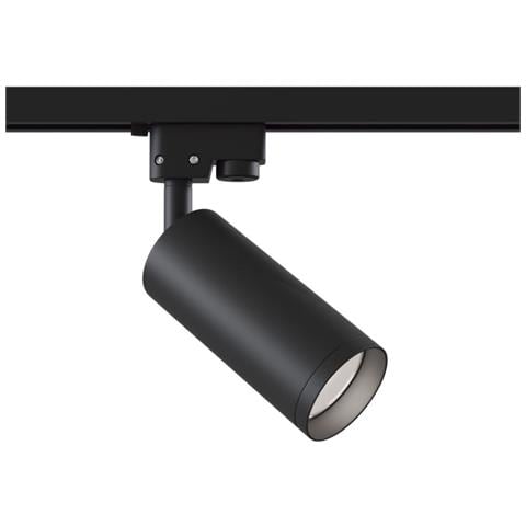 Faretto Per Binario Moderno Focus Alluminio Nero 1 Luce - Foto 1