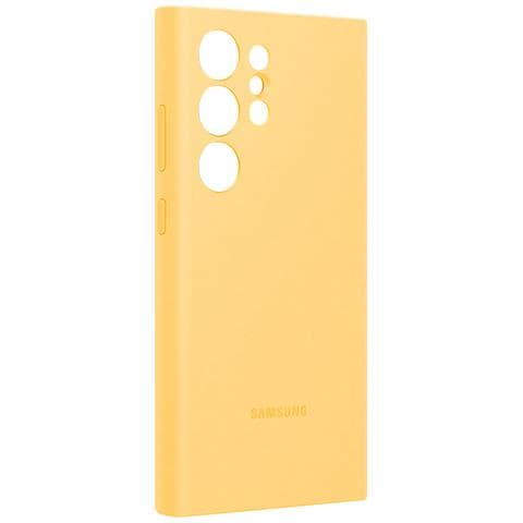 Cover Per Samsung S24 Ultra Soft-touch Silicone Case Originale, Giallo - Foto 1