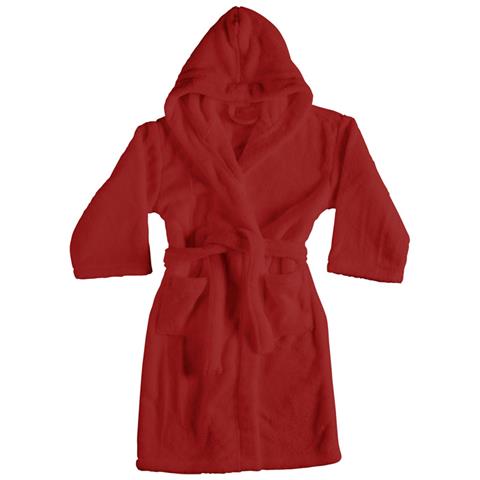 Accappatoio Con Cappuccio In Morbida Spugna Mod. Sophie Tinta Unita Vari Colori Xl Cherry - Foto 1