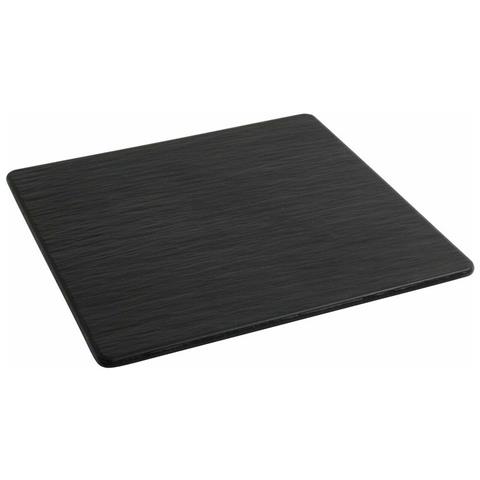 Piatto Da Pranzo Inde Africa Nero Melammina Quadrato 35 X 35 X 0,7 Cm (6 Unità) - Foto 2