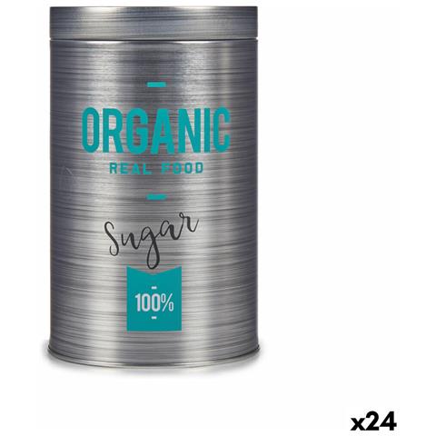 Barattolo Organic Zucchero Grigio Latta 10,4 X 18,2 X 10,4 Cm (24 Unità) - Foto 1