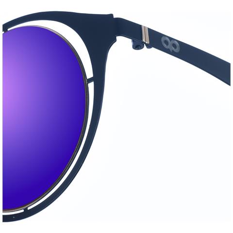 Occhiali Da Sole Da Donna Japo In Metallo Dalla Forma Tonda - Foto 3