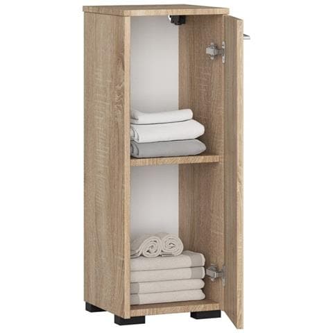 Mobile da Bagno FIN, 1 anta, 30x30x82 cm, Colore Sonoma Quercia - Foto 2