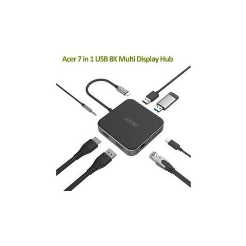 HP.DSCAB. 013 Replicatore di Porte e Docking Station Per Laptop Cablato USB 3.2 Gen 1 (3.1 Gen 1) Type-C Carbonio, Argento - Foto 1