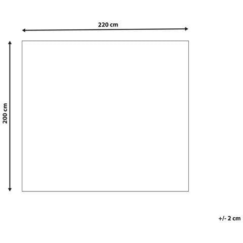 Coperta Bianco Sporco 200 X 220 Cm Nape - Foto 2