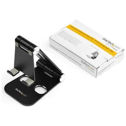 Supporto universale regolabile per smartphone e tablet - Ripiegabile - Nero - Foto 6