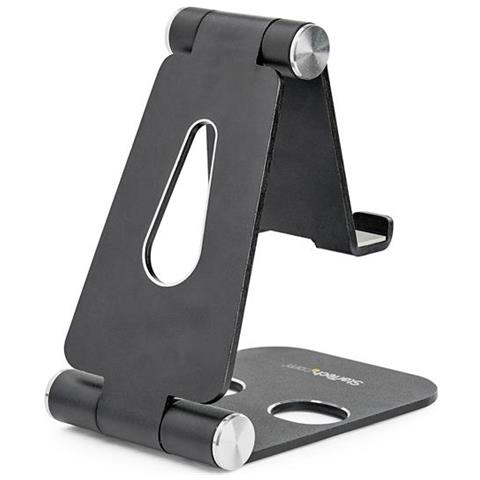 Supporto universale regolabile per smartphone e tablet - Ripiegabile - Nero - Foto 2