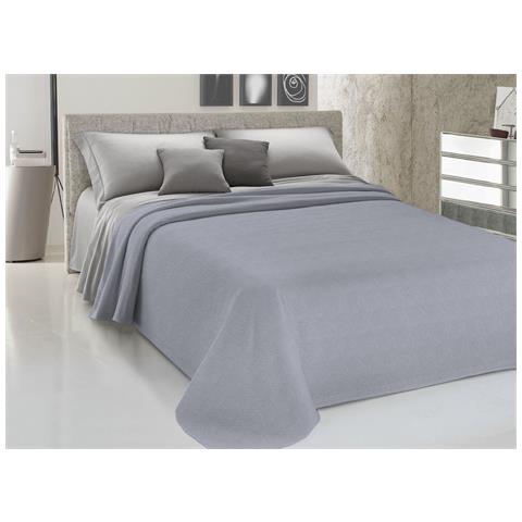 Copriletto Piquet Primavera Estate 100% Cotone Disegno Dublino Bon Bon Piazza E Mezza Grigio - Foto 1