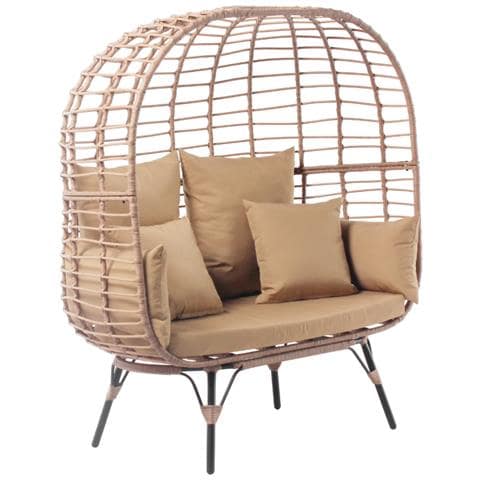 Jane Poltrona Indipendente A 2 Posti In Resina Effetto Rattan - Foto 2