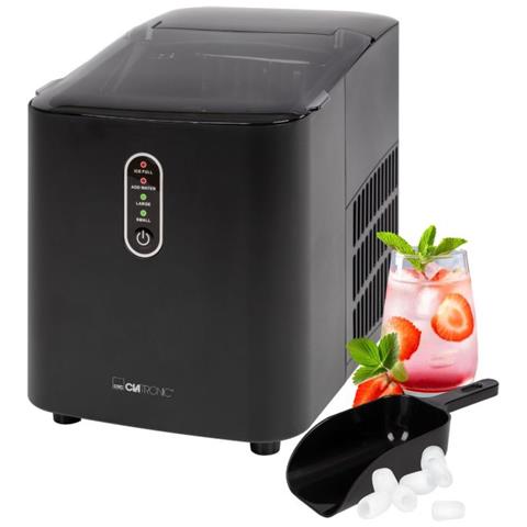EWB 3798 Macchina per la produzione di cubetti di ghiaccio integrata /indipendente 12 kg / 24h 120 W Nero - Foto 1