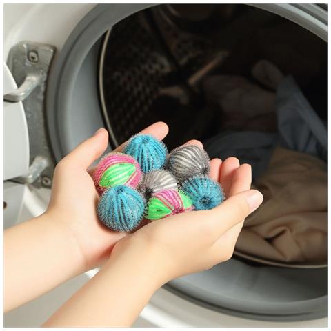 Confezione Da 6 Palline Per Bucato Antigroviglio Per Lavatrice Grey - Foto 5