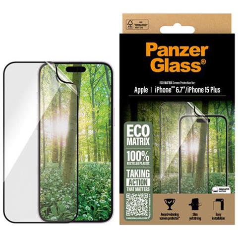 Salvadisplay Per Iphone 16 Plus Uwf Matrix Oleofobico E Antigraffio, Trasparente - Foto 4