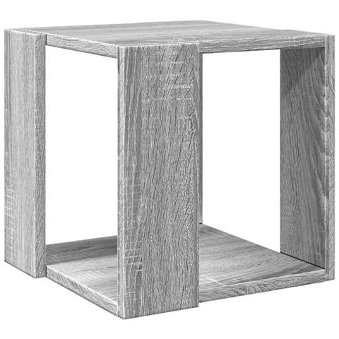 Tavolino Da Salotto Grigio Sonoma 32x32x30cm Legno Multistrato - Foto 2
