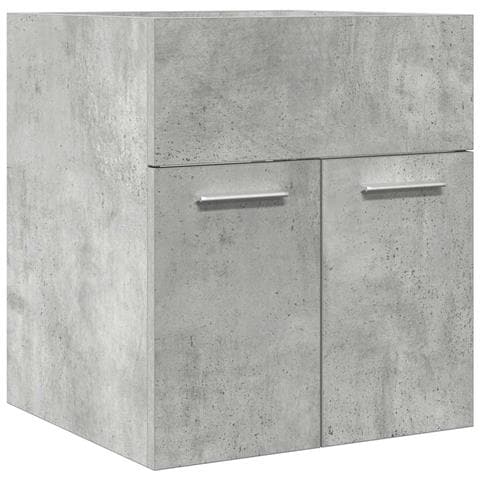 Mobile Lavabo Bagno Grigio Cemento 41x38,5x46 Cm In Truciolato - Foto 2
