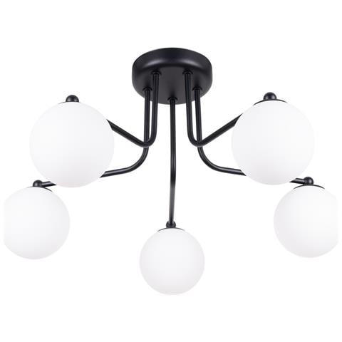 Lampadario Astral 5 Nero Sl. 1663 - Minimalista Lampadario Nero /bianco 29x58x64 Cm - Foto 1