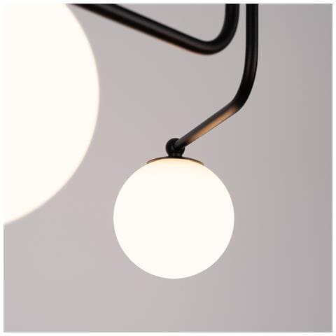 Lampadario Astral 5 Nero Sl. 1663 - Minimalista Lampadario Nero /bianco 29x58x64 Cm - Foto 8