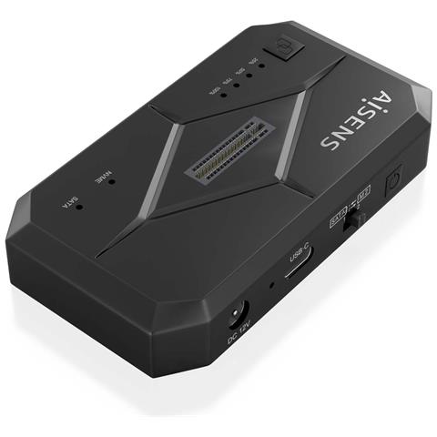 ASDS-M2SATA04B docking station per unità di archiviazione USB 3.2 Gen 1 (3.1 Gen 1) Type-C Nero - Foto 7