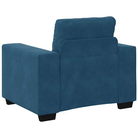 Divano Sedia Blu 60 cm Velluto - Foto 8