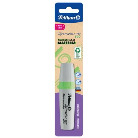 Pelikan Textmarker 490 Eco Evidenziatore 1 Pz Punta Smussata Verde - Foto 1