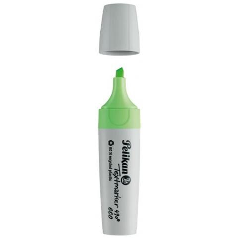 Pelikan Textmarker 490 Eco Evidenziatore 1 Pz Punta Smussata Verde - Foto 2
