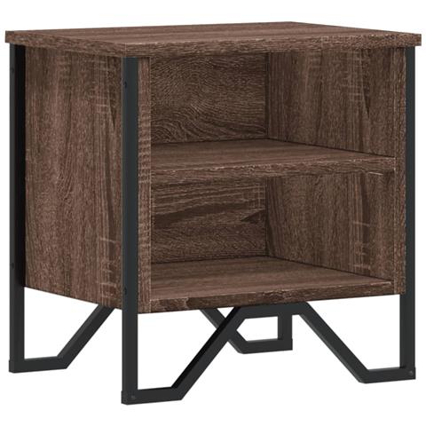 Comodino Rovere Marrone 40x30x40 Cm In Truciolato - Foto 2