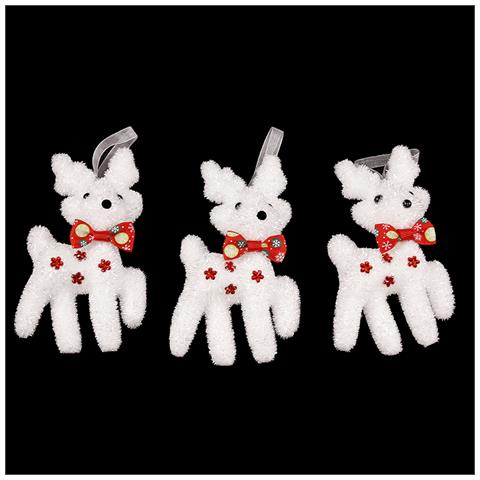 Pack Di 3 Renne Decorative In Schiuma. - Foto 1