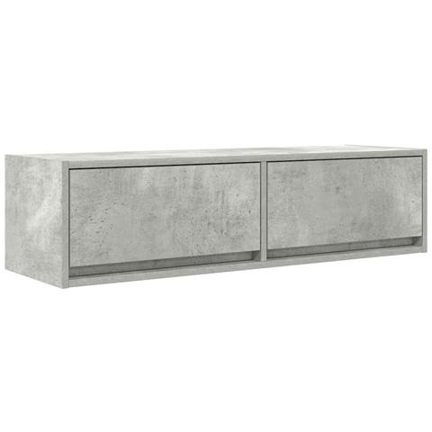 Mobile TV Grigio Cemento 100x31x25,5 cm Legno Ingegnerizzato - Foto 1