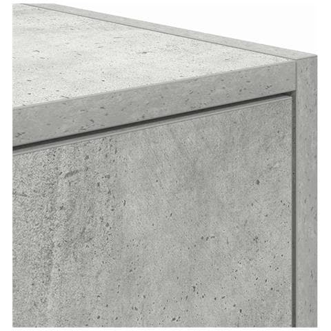 Mobile TV Grigio Cemento 100x31x25,5 cm Legno Ingegnerizzato - Foto 9