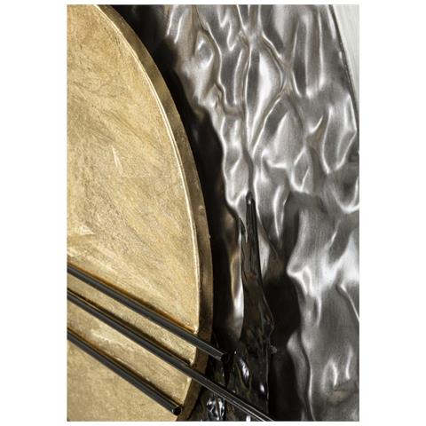 Decorazione In Metallo 3d Mf761 - Multicolore - Metallo - 78x5x102 Cm - Foto 2