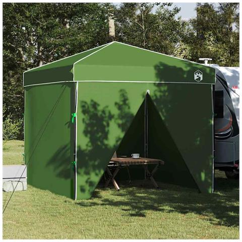 Tenda Aggiuntiva Pop-Up Verde 250 x 250 cm Tessuto - Foto 2