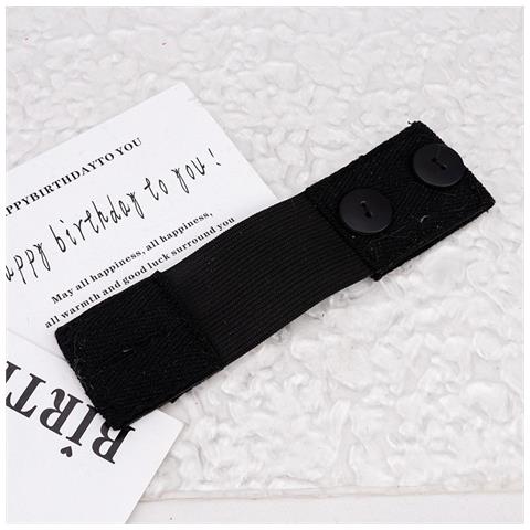 Estensore Per Pantaloni Premaman 4x15cm - Estensione Regolabile Per La Gravidanza Black - Foto 2
