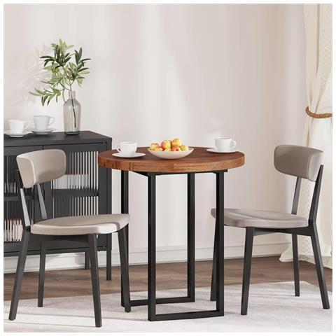 Piano del tavolo Altro Marrone scuro Ø 70 x 4 cm - Foto 2