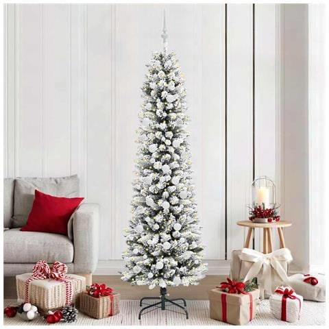 Albero di Natale artificiale con 300 LED Bianco 210 cm - Foto 2