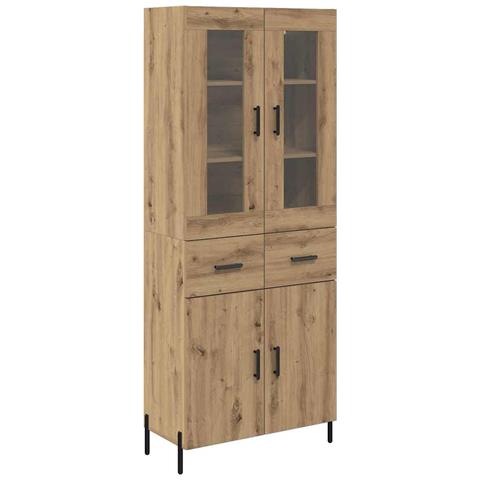 Credenza con cassetto Rovere artigianale 69,5 x 34 x 180 cm - Foto 1